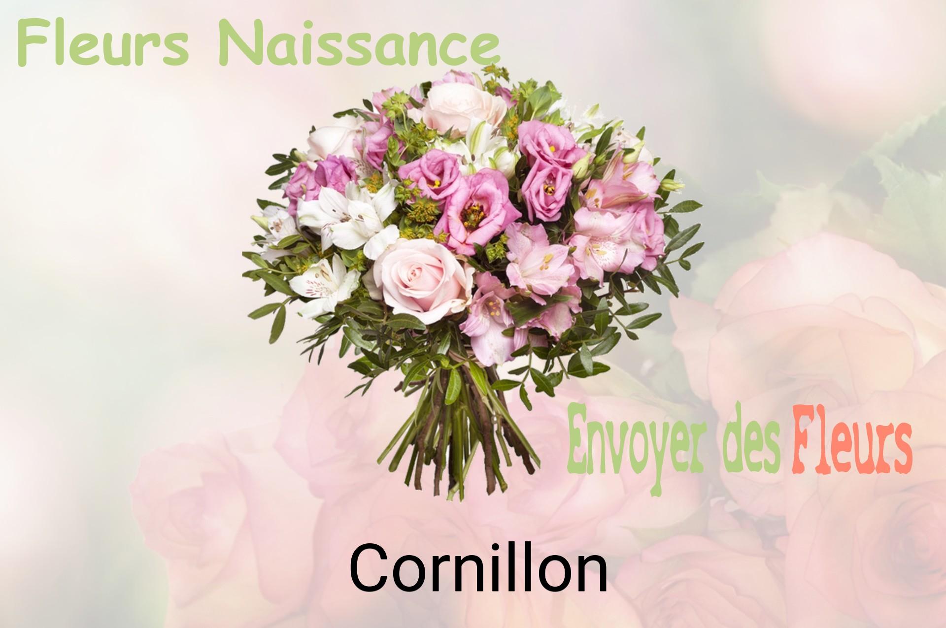 Bouquet de fleurs de naissance livré à Cornillon